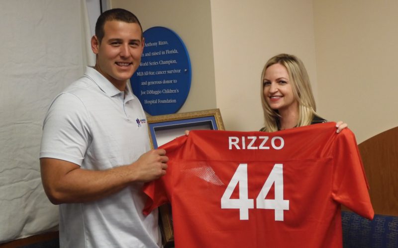 Anthony Rizzo Visits Joe DiMaggio Children’s Hospital