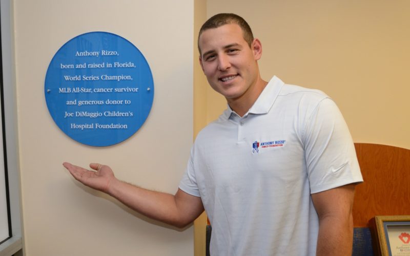 Anthony Rizzo Visits Joe DiMaggio Children’s Hospital