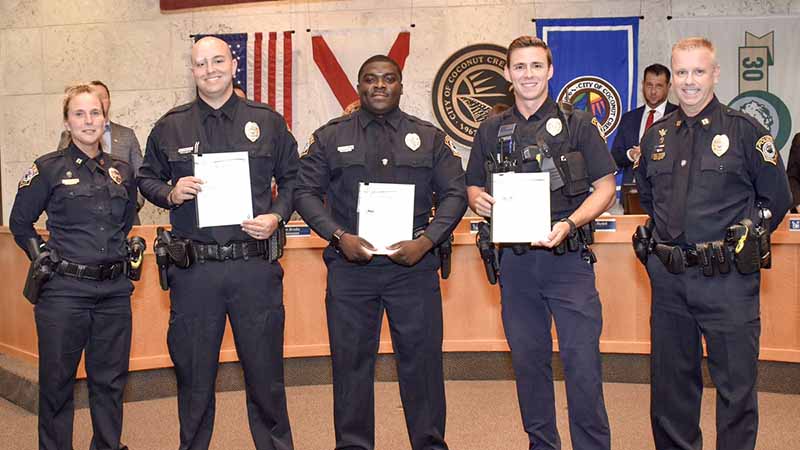 Coconut Creek Police Heroes Rewarded: Officers Receive Lifesaving Commendations for Rescuing Man from Suicide Attempt