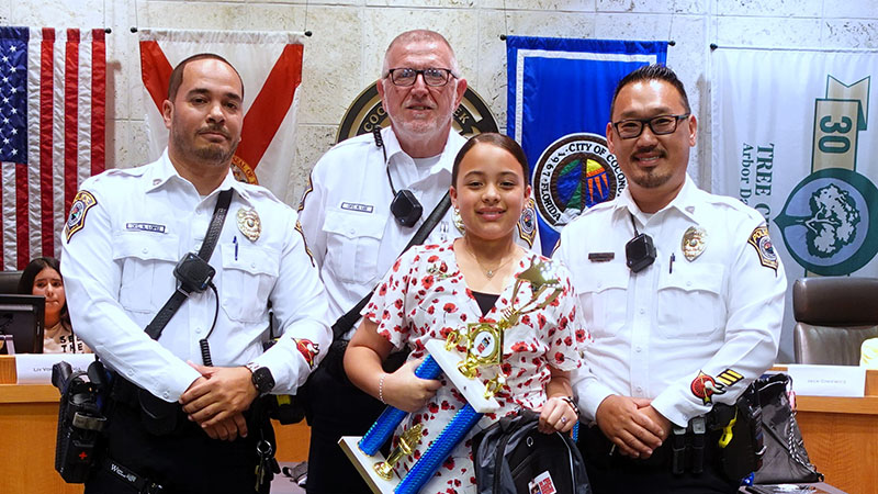 Coconut Creek Police Honor Students for "Doing The Right Thing"