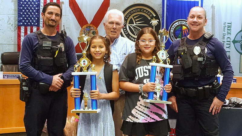 Coconut Creek Police Honor Students and Teachers for 'Doing the Right Thing' 1