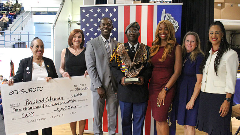 Coconut Creek JROTC Student Named Runner-Up for Cadet of the Year