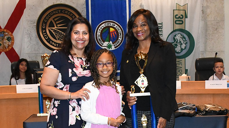 Coconut Creek Police Honor Students and Teacher for Compassionate Acts and Outstanding Achievements