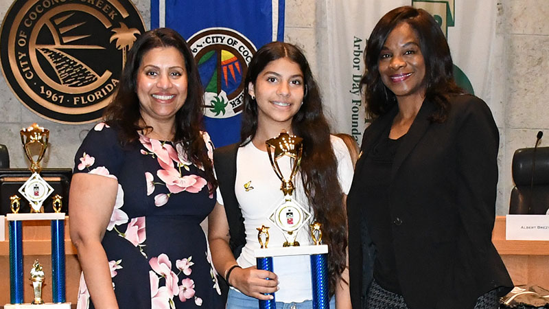 Coconut Creek Police Honor Students and Teacher for Compassionate Acts and Outstanding Achievements