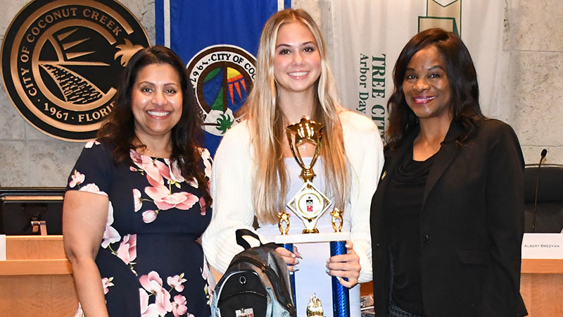 Coconut Creek Police Honor Students and Teacher for Compassionate Acts and Outstanding Achievements