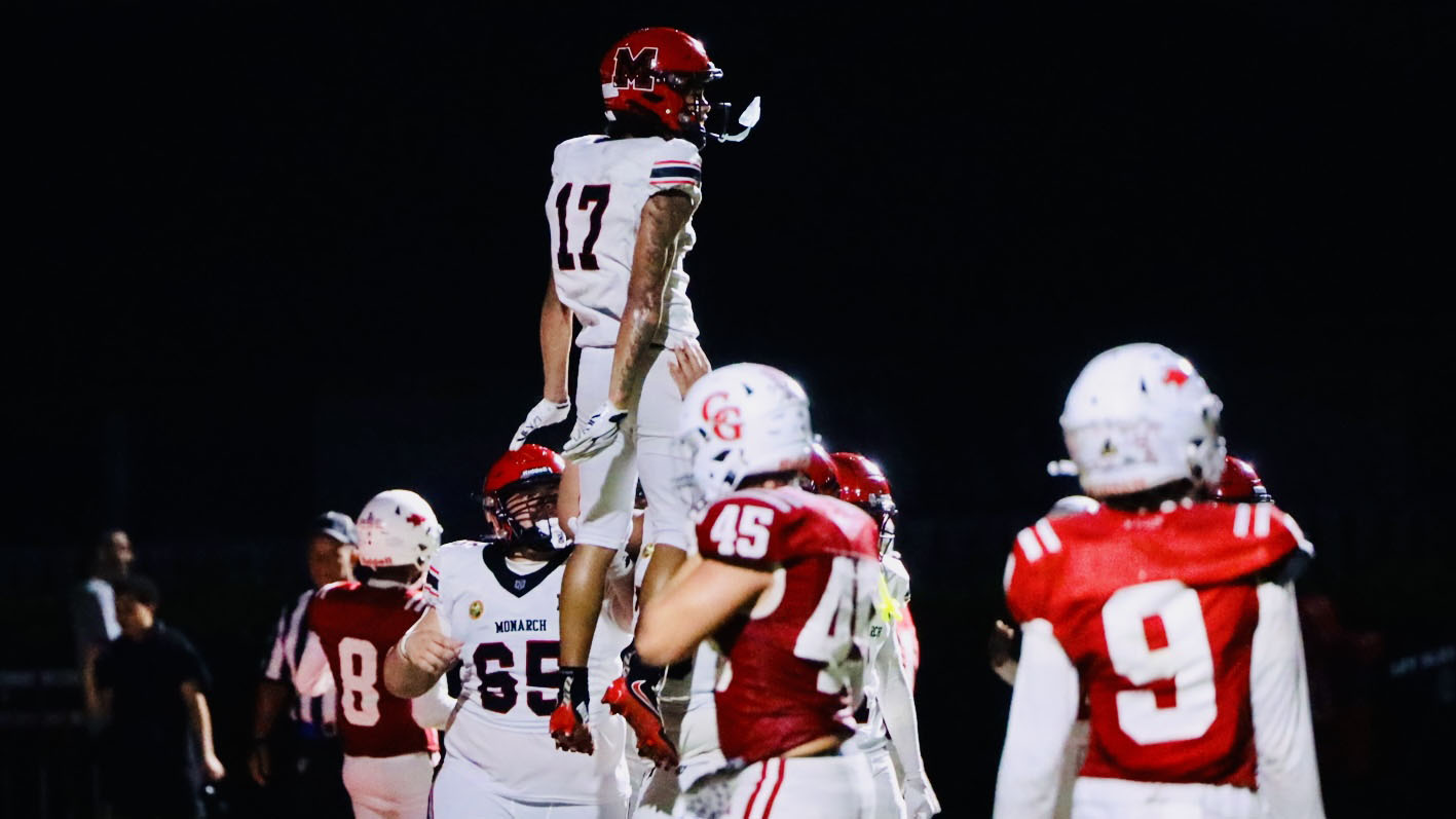 Monarch High School Erases 10-Point Deficit to Stun Cardinal Gibbons 20-13