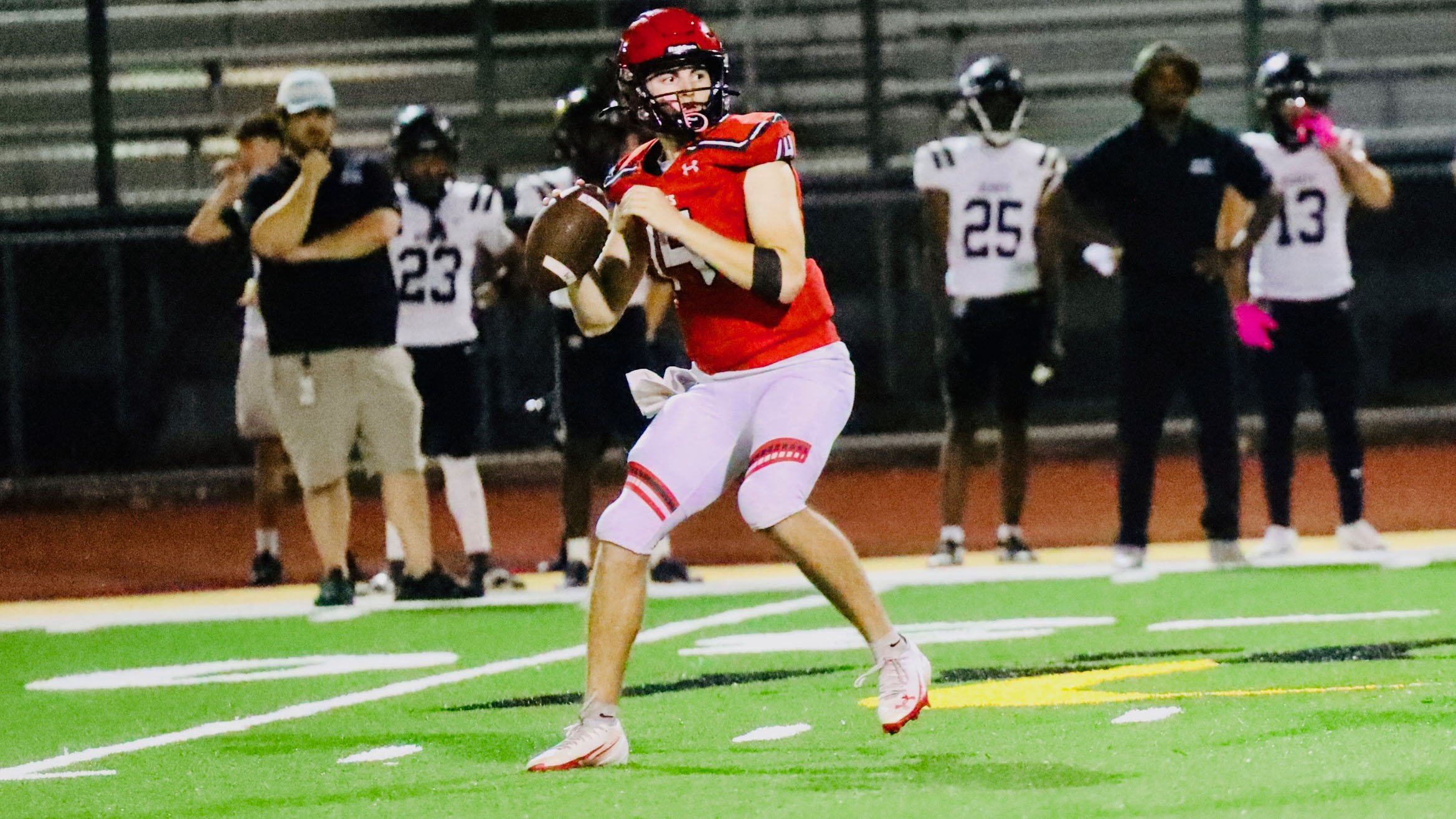 Mason Hall Tosses 6 Touchdown Passes on Senior Night in Win Over Olympic Heights